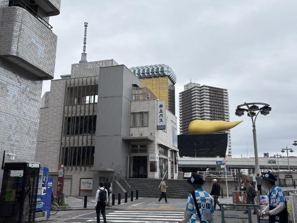 アサヒビールのオブジェ